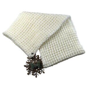 PISTIL Cream Loose Knit Infinity Scarf